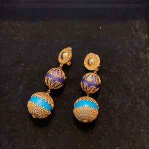 Colorful drop earrings